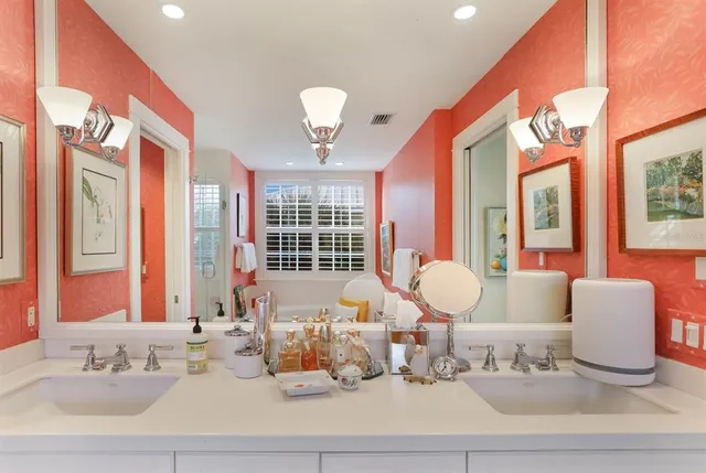 front view of a house with a white door