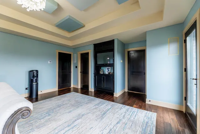 a view of a balcony with an outdoor space