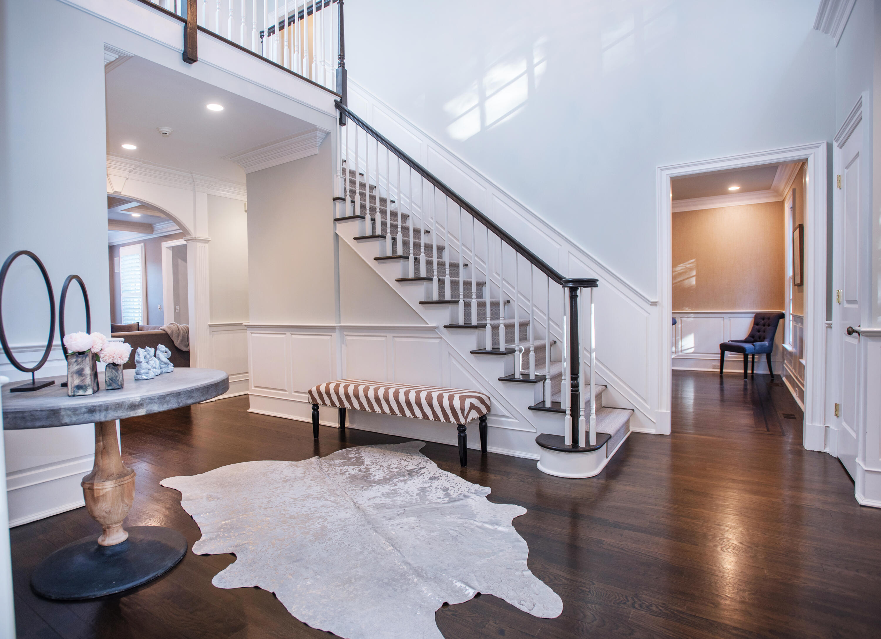60 Bowery Road New Canaan, CT 06840 - Photo 3 of 49 a view of entryway livingroom and hall with wooden floor