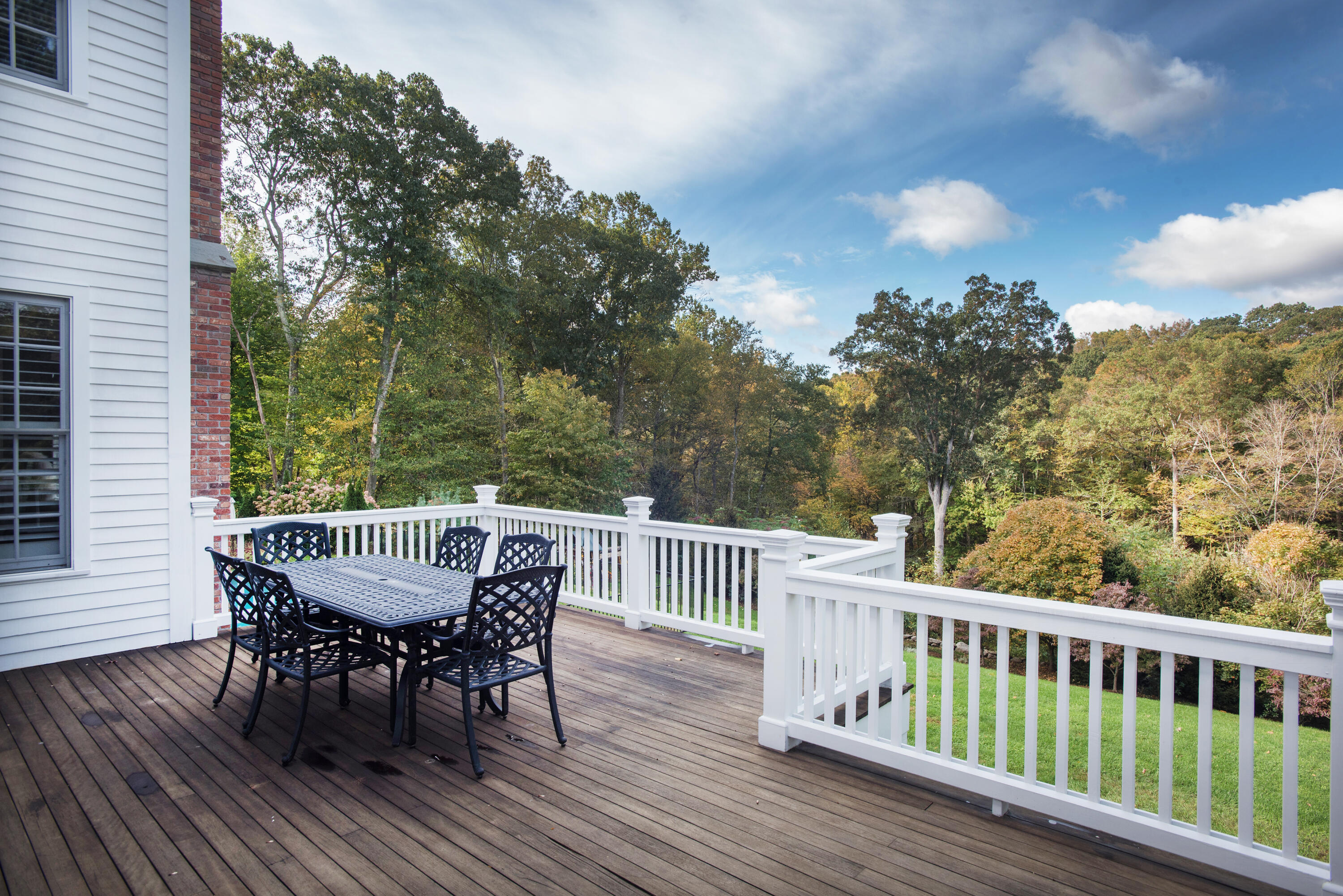 60 Bowery Road New Canaan, CT 06840 - Photo 38 of 49 a view of a deck patio and outdoor seating