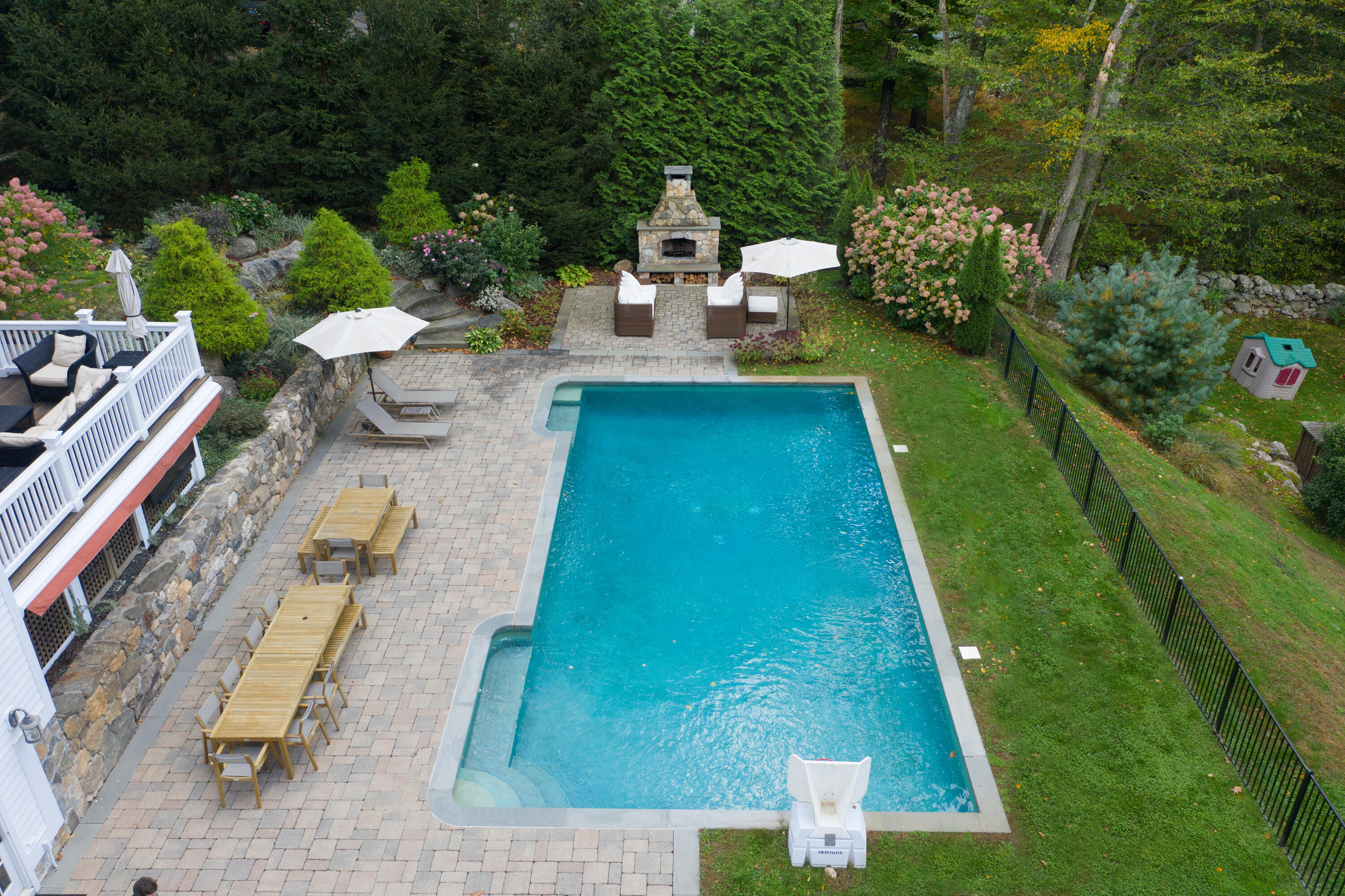 60 Bowery Road New Canaan, CT 06840 - Photo 40 of 49 swimming pool view with a seating space