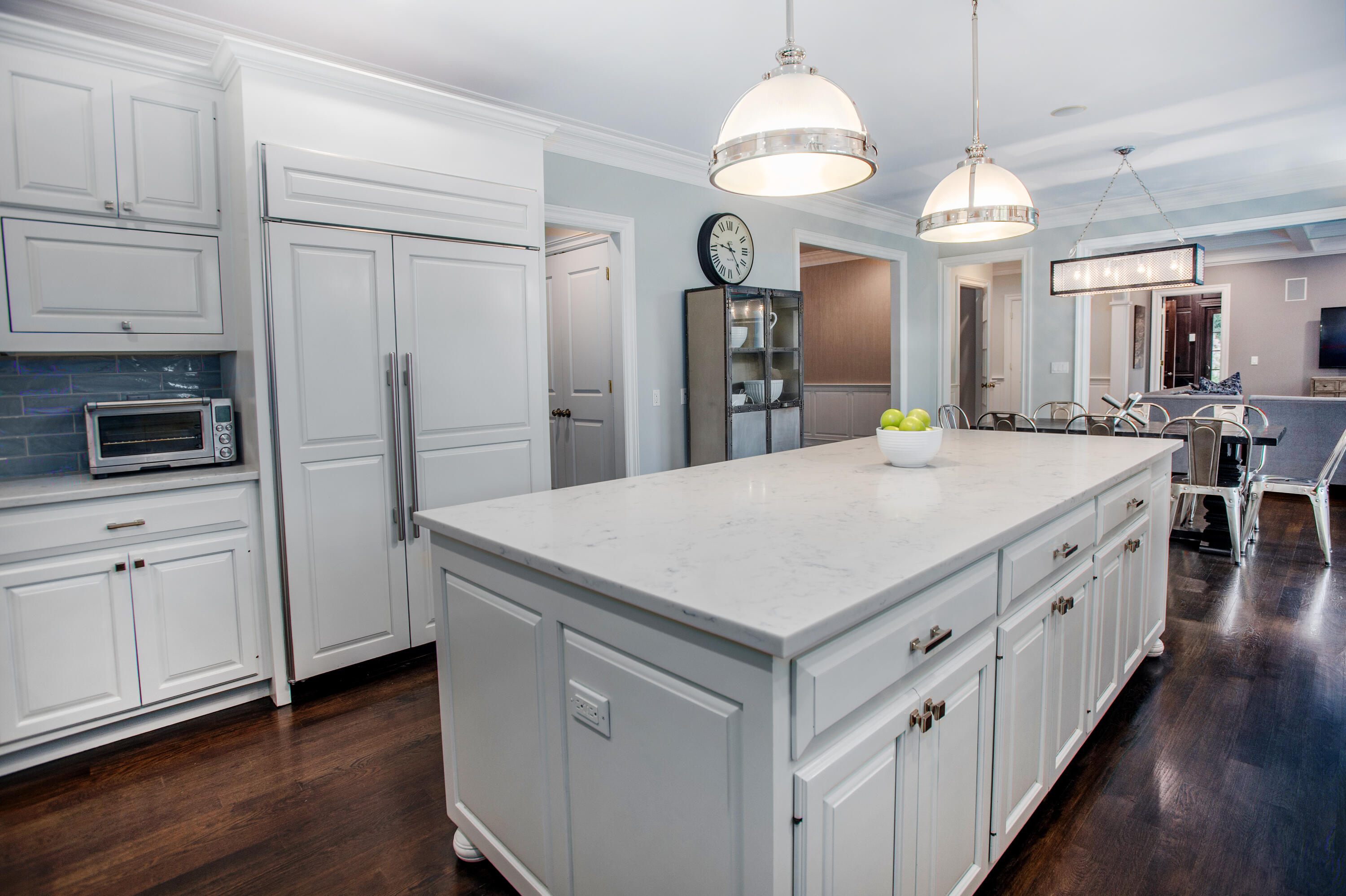 60 Bowery Road New Canaan, CT 06840 - Photo 6 of 49 a kitchen with stainless steel appliances a kitchen island a stove and a refrigerator
