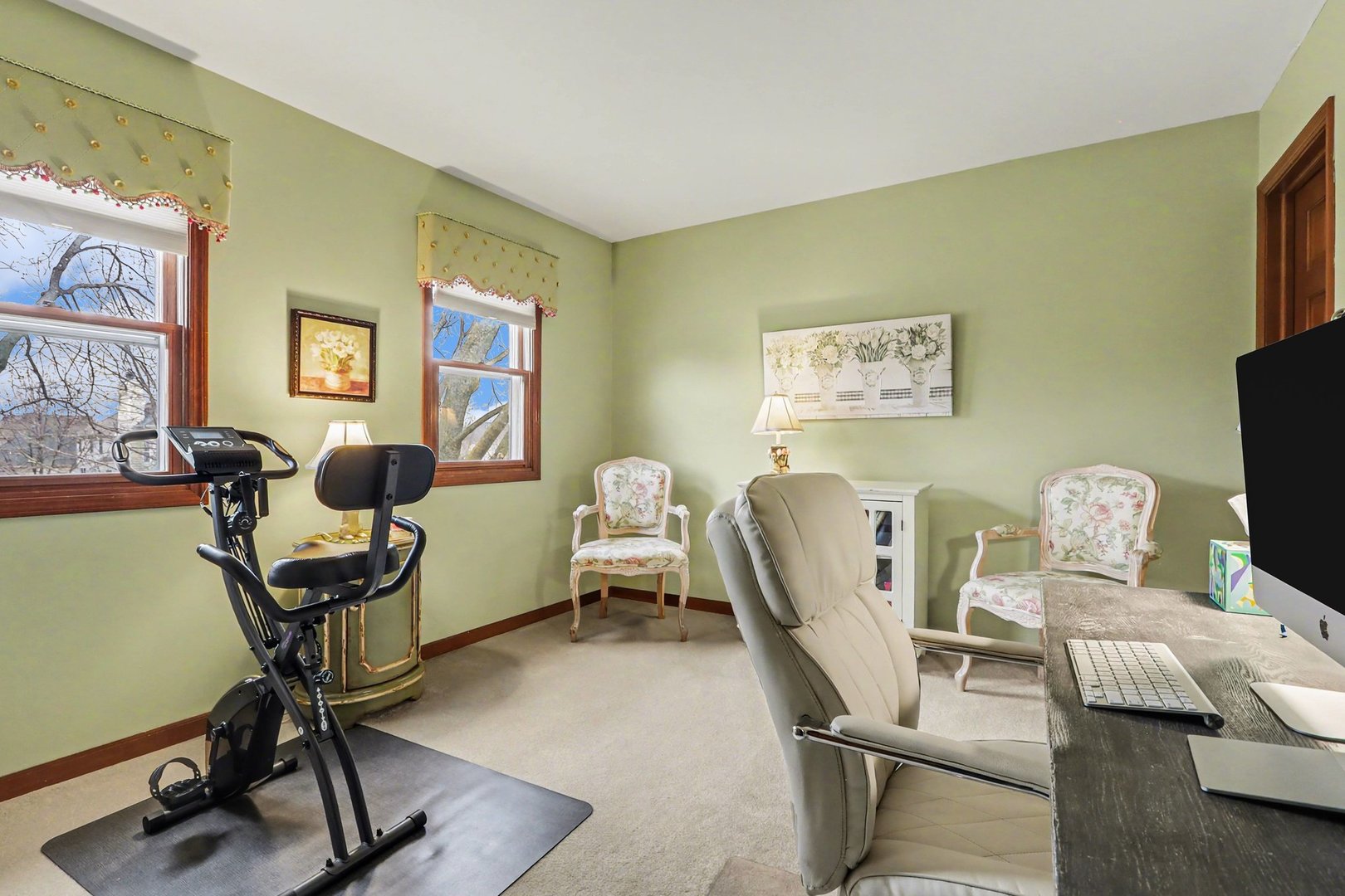 570 Violet Lane Batavia, IL 60510 - Photo 22 of 28 a view of a workspace with furniture and a window