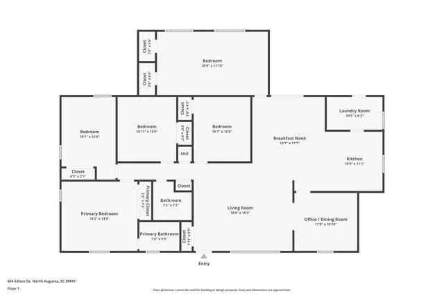 $299,900 | 604 Edisto Drive, North Augusta, SC 29841