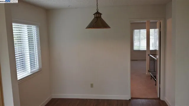 a view of an entryway with a window