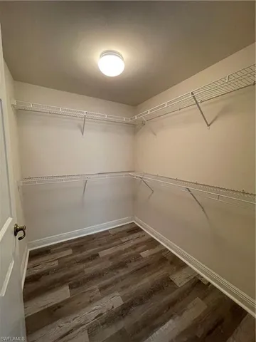 a view of a room with empty racks