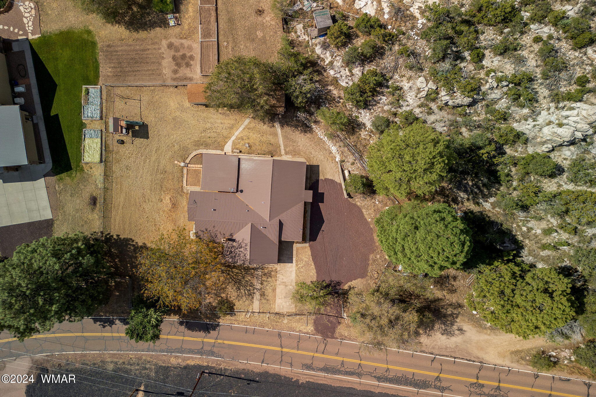 3368 Buckskin Canyon Road Heber, AZ 85928 - Photo 35 of 48 an aerial view of a house with outdoor space
