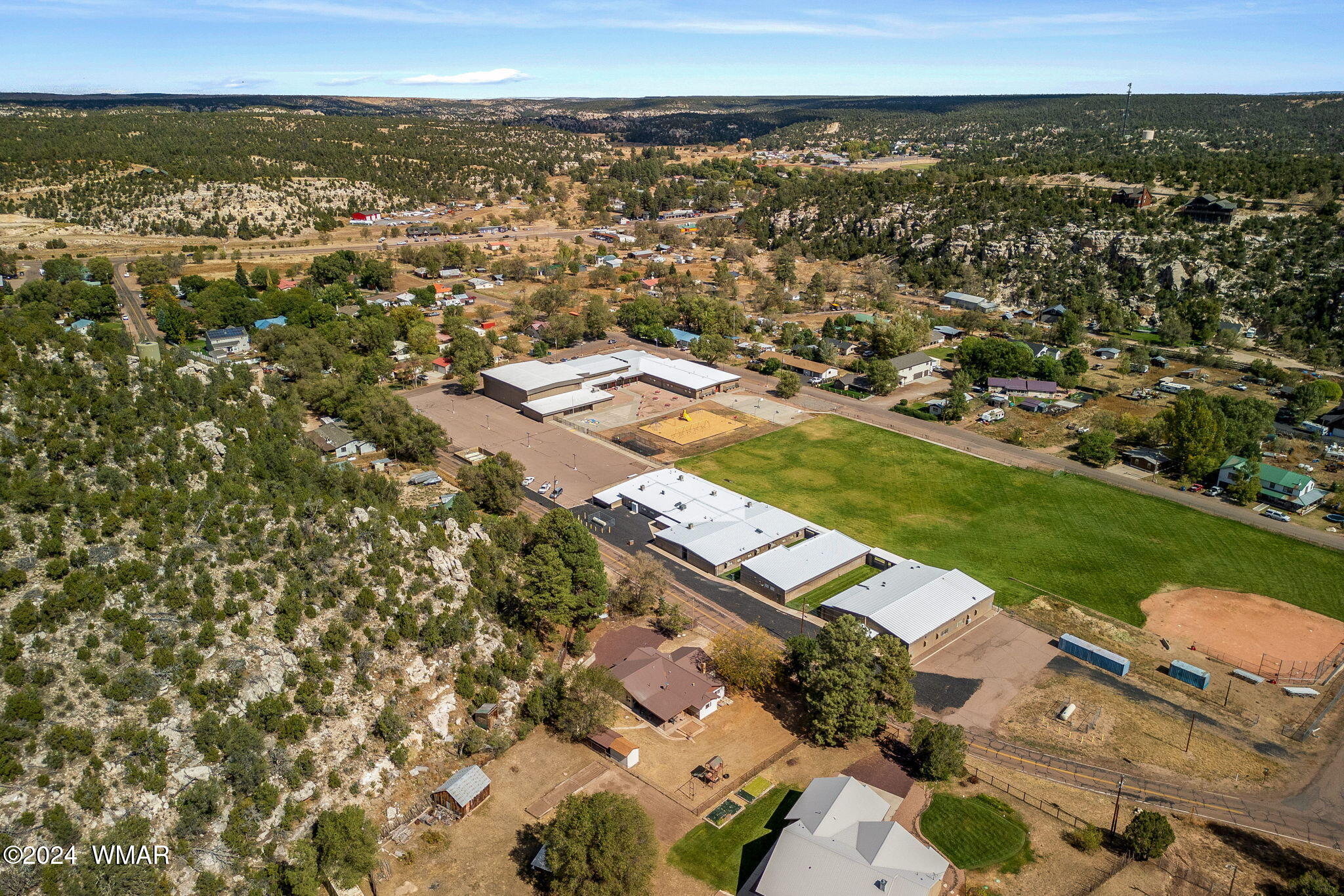 3368 Buckskin Canyon Road Heber, AZ 85928 - Photo 36 of 48 an aerial view of residential houses with outdoor space