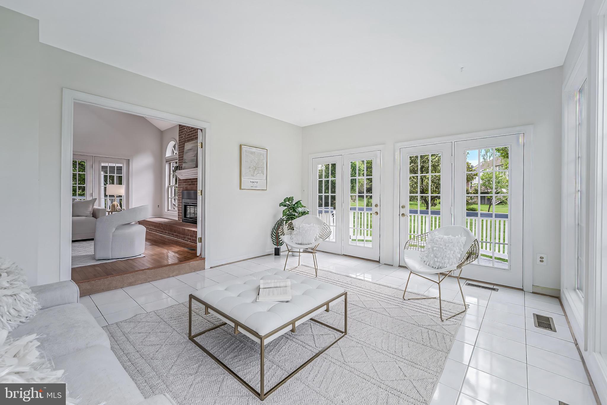 5501 Ashleigh Road Fairfax, VA 22030 - Photo 23 of 77 a living room with furniture a rug and glass windows