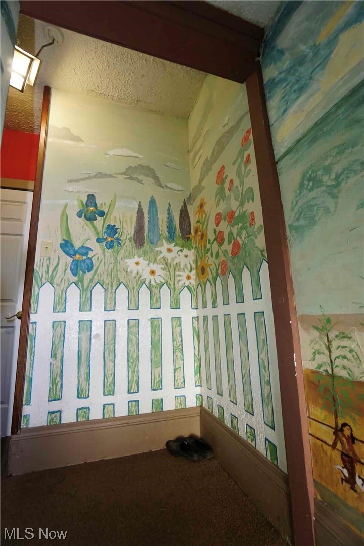 3756 Bosworth Road Cleveland, OH 44111 - Photo 9 of 23 Hand painted mural in rear hallway