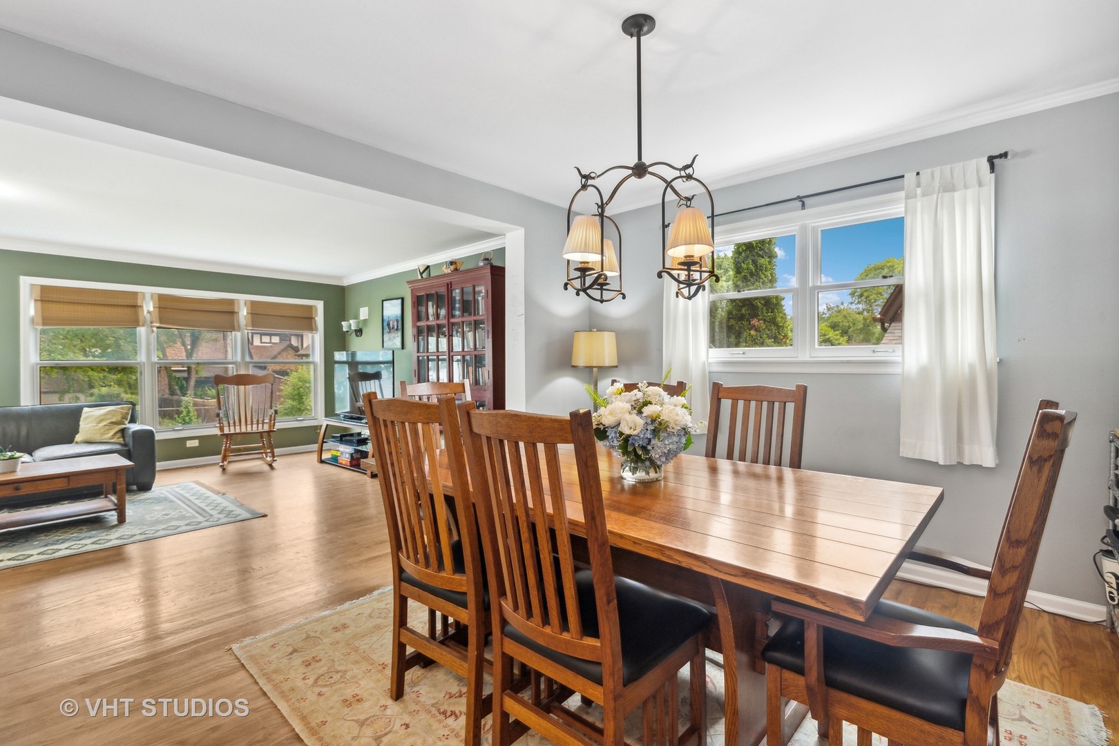 851 Warrington Road Deerfield, IL 60015 - Photo 11 of 25 a view of a dining room with furniture window and wooden floor