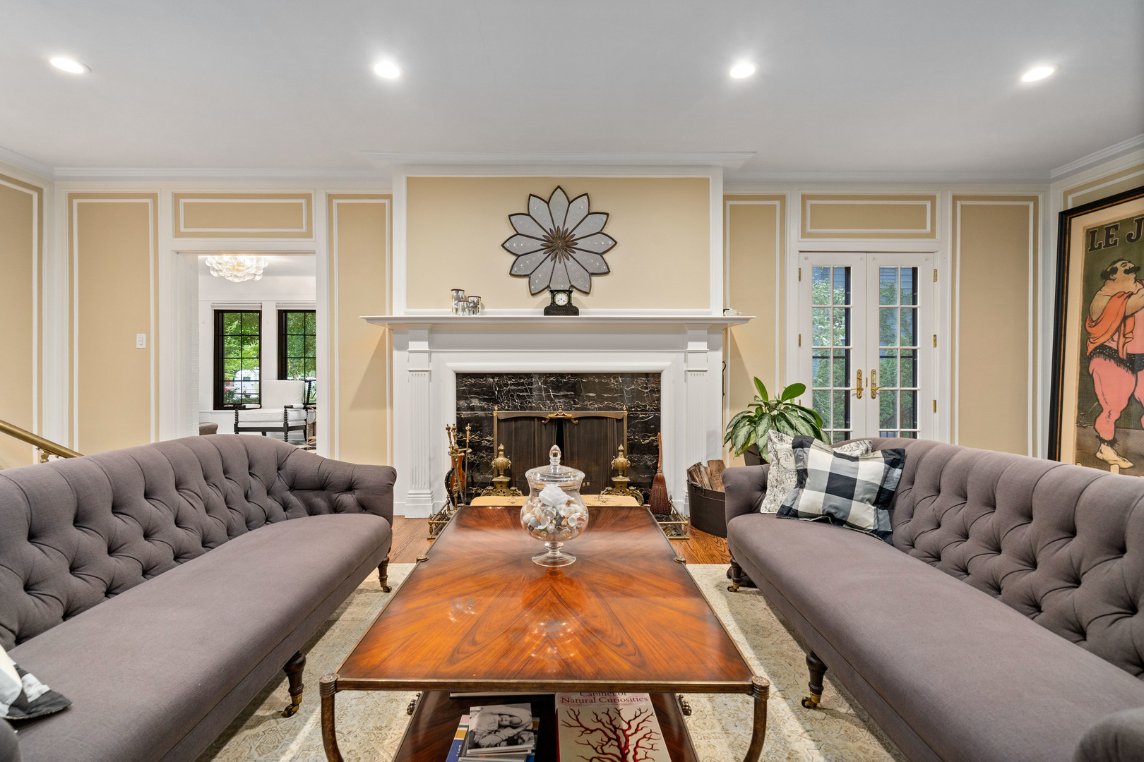 732 Sheridan Road Evanston, IL 60202 - Photo 8 of 46 a living room with furniture and a fireplace