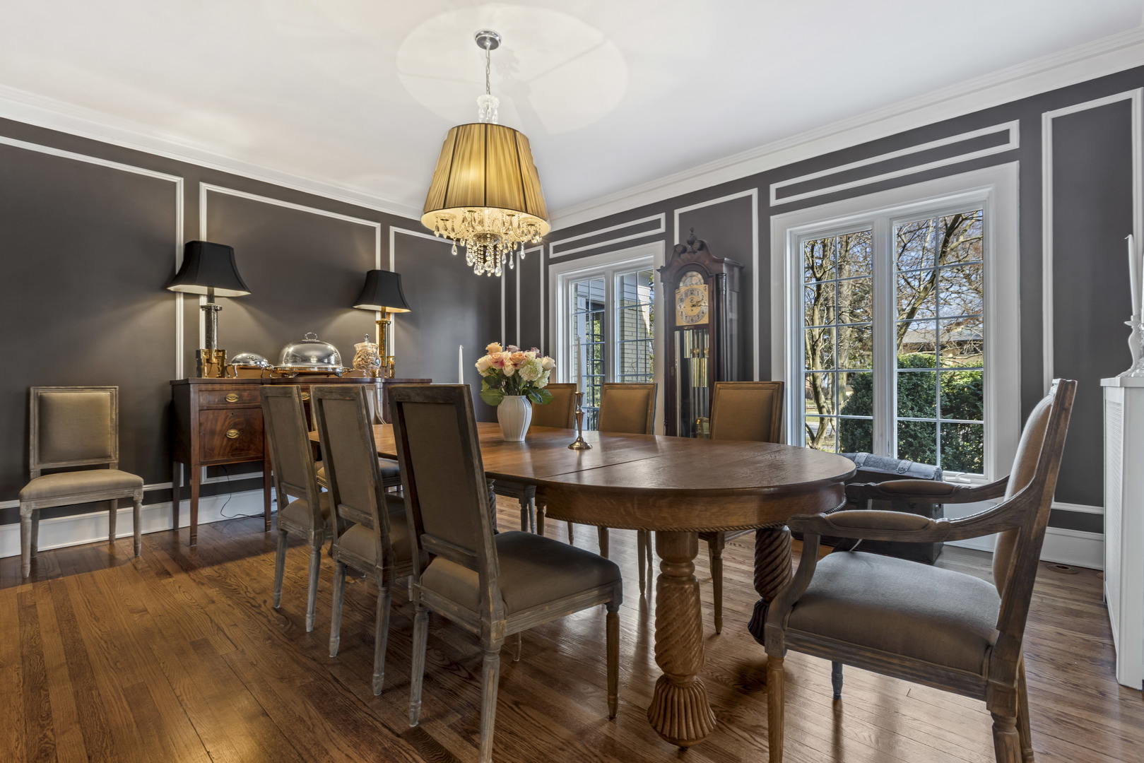 732 Sheridan Road Evanston, IL 60202 - Photo 10 of 46 a view of a dining room with furniture window and wooden floor