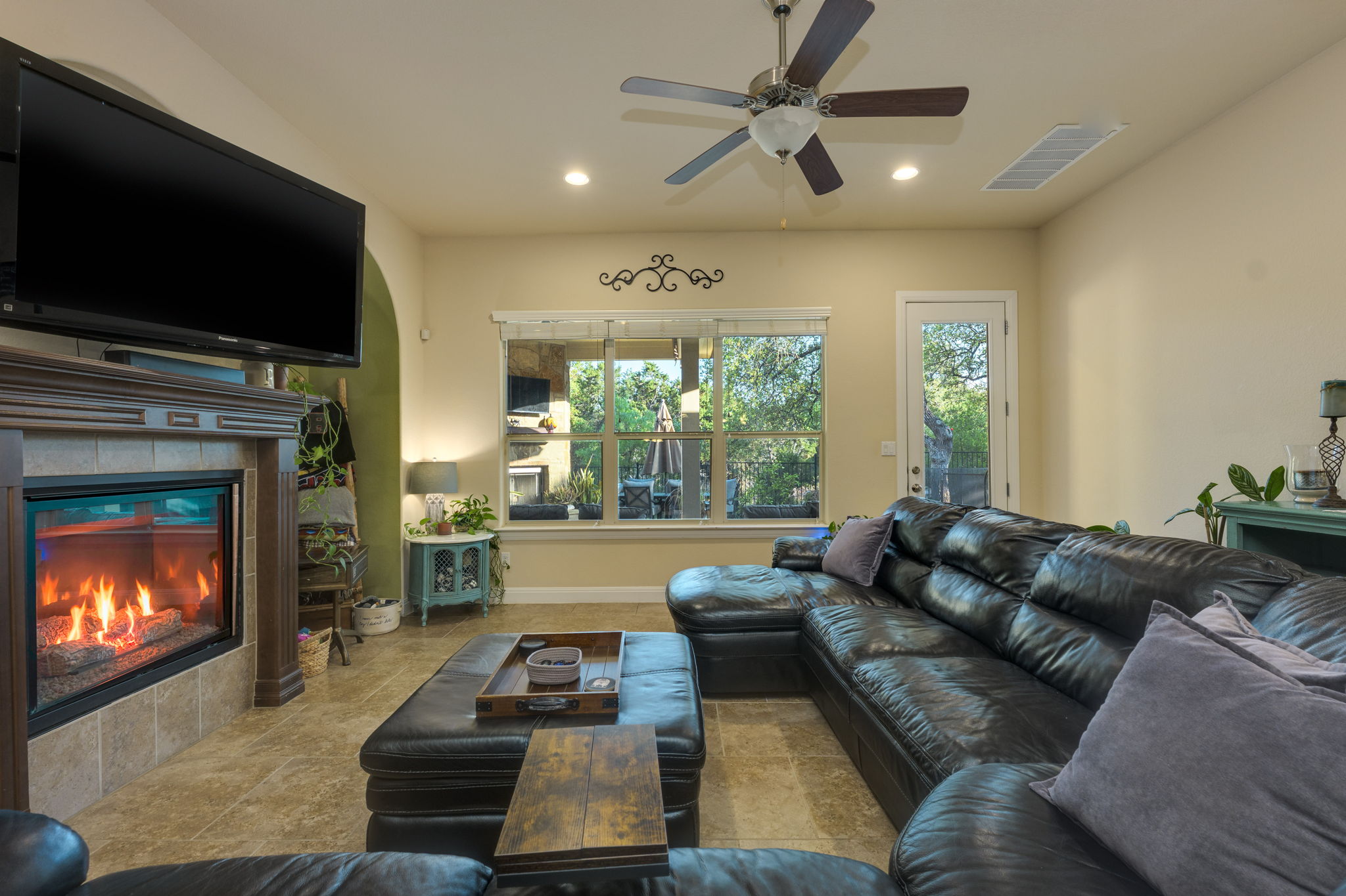 2208 Allison Way Cedar Park, TX 78613 - Photo 12 of 40 a living room with furniture and a flat screen tv