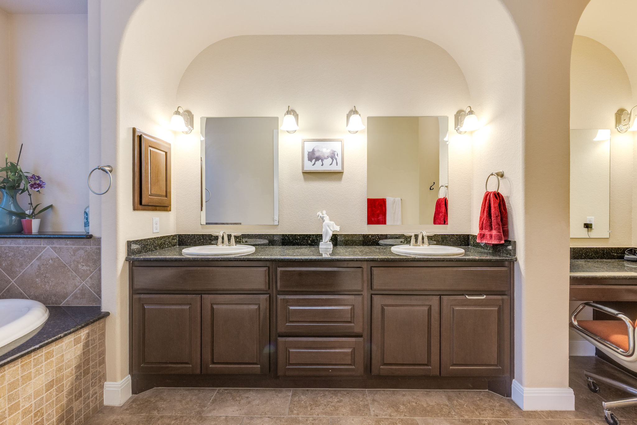 2208 Allison Way Cedar Park, TX 78613 - Photo 16 of 40 a bathroom with double vanity and a sink