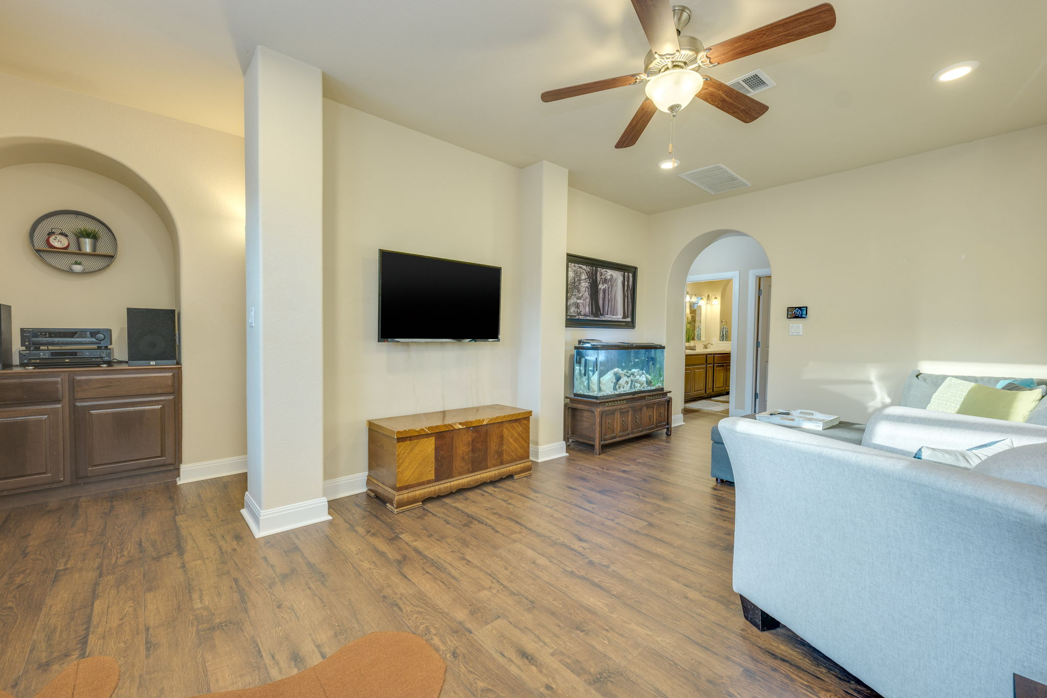 2208 Allison Way Cedar Park, TX 78613 - Photo 20 of 40 a view of living room with furniture and flat screen tv