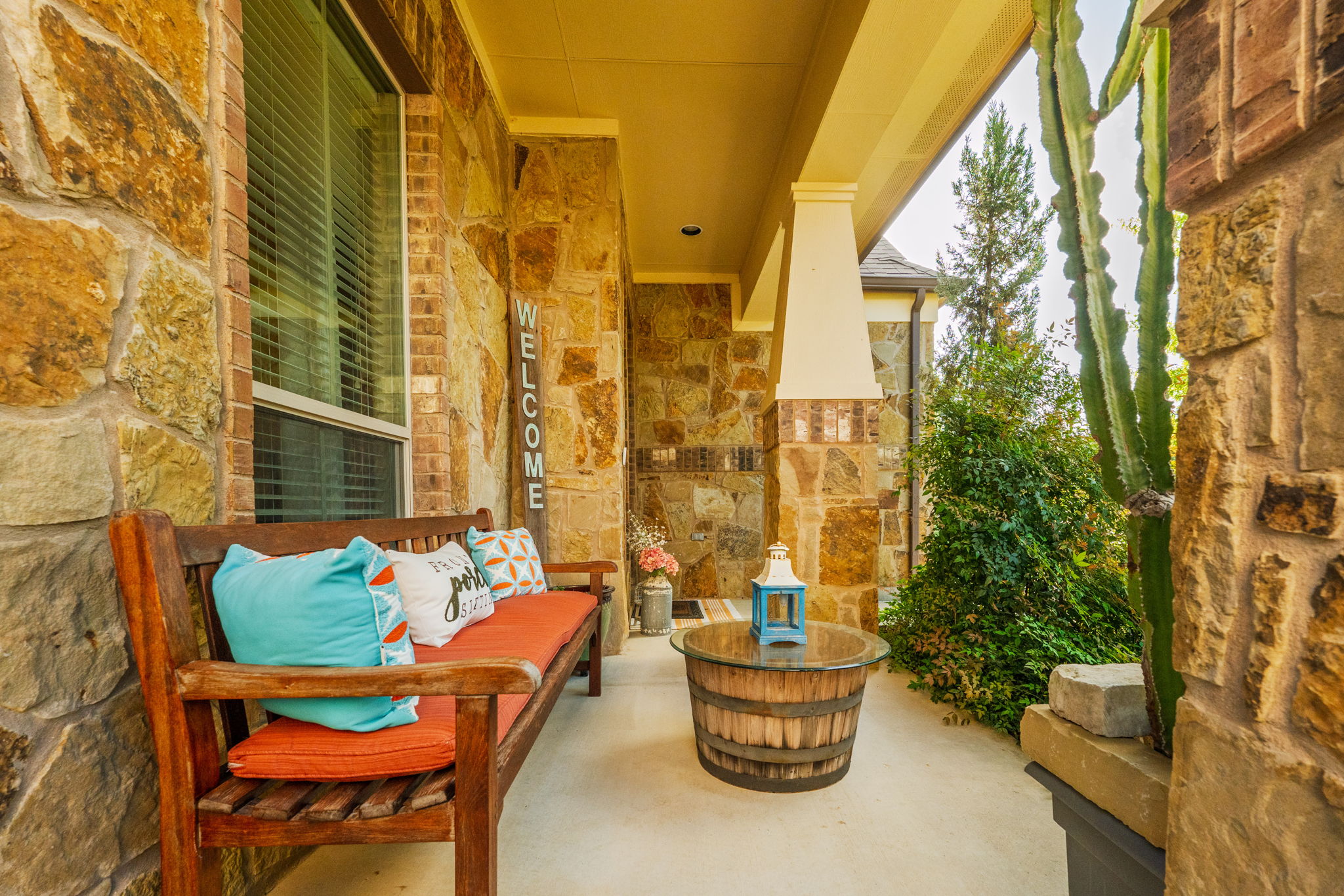 2208 Allison Way Cedar Park, TX 78613 - Photo 3 of 40 a outdoor space with patio furniture and potted plants