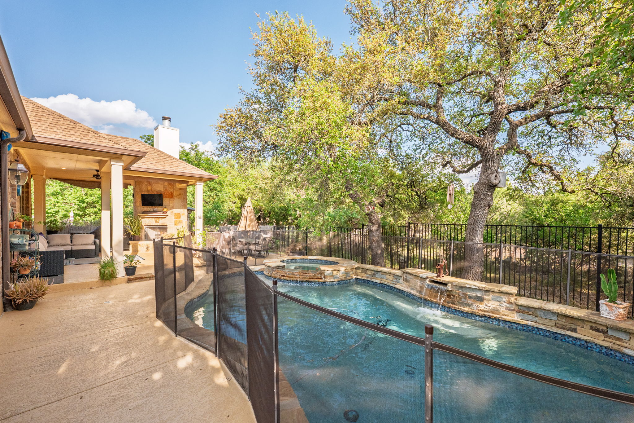 2208 Allison Way Cedar Park, TX 78613 - Photo 32 of 40 a view of a house with backyard porch and sitting area