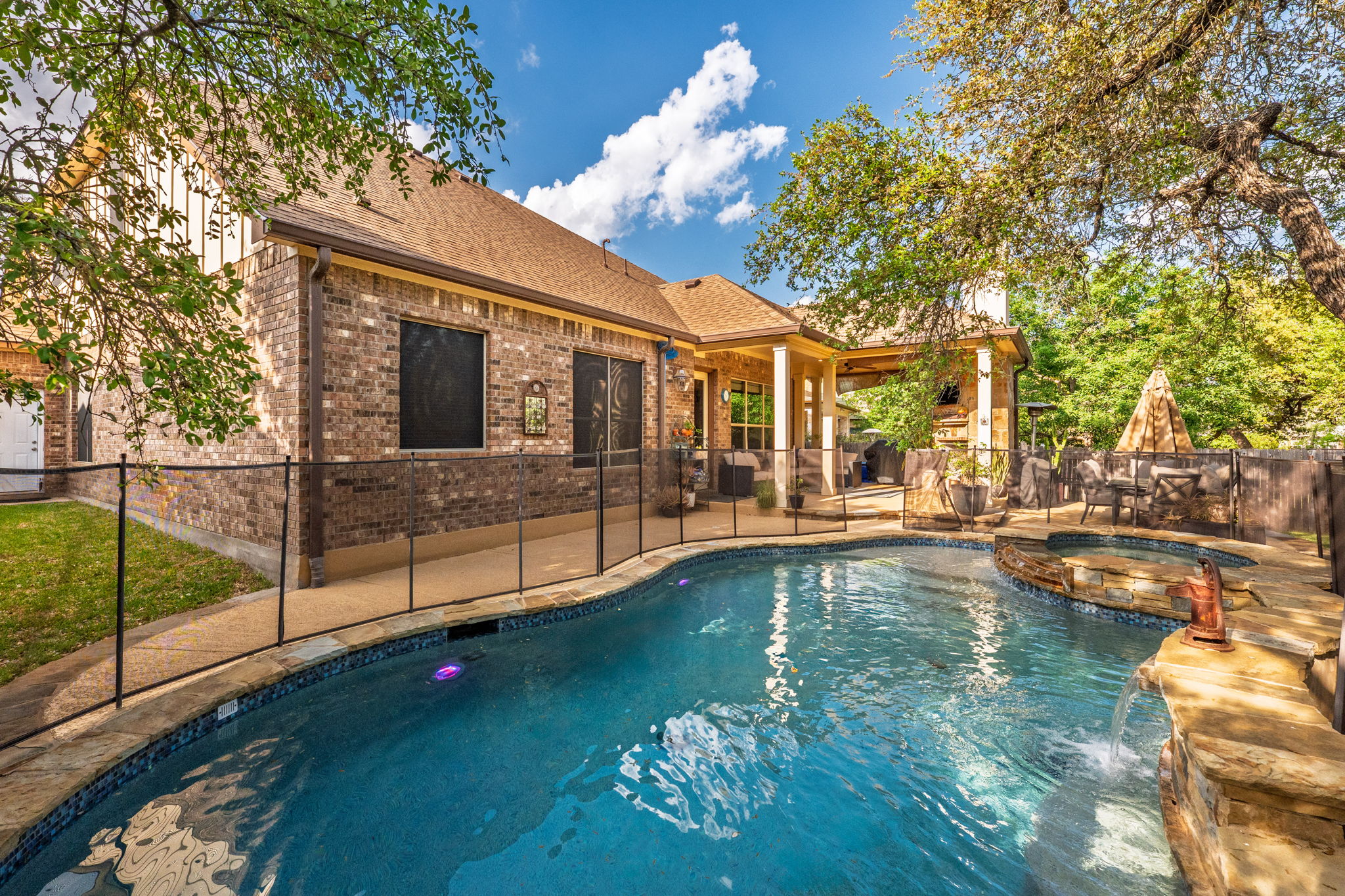 2208 Allison Way Cedar Park, TX 78613 - Photo 34 of 40 a view of a house with swimming pool next to a yard