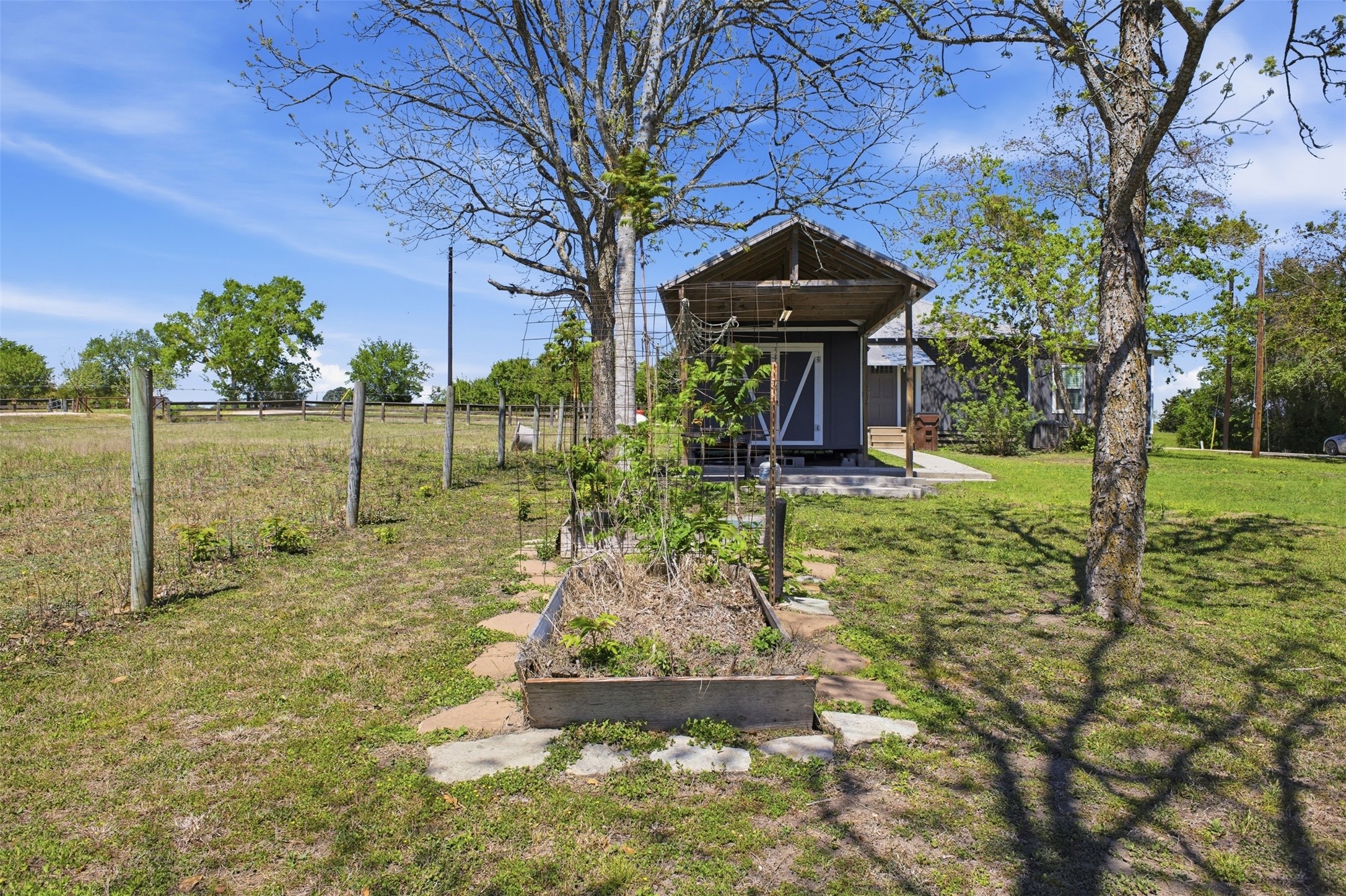 1903 Tigerpoint Road Brenham, TX 77833 - Photo 24 of 27 a backyard of a house with lots of green space