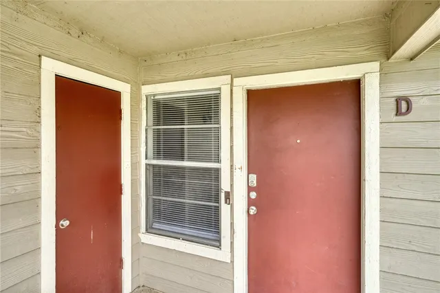 a view of front door