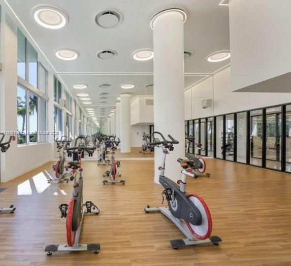 1500 Bay Road, Unit 866S Miami Beach, FL 33139 - Photo 15 of 19 a view of a room with gym equipment