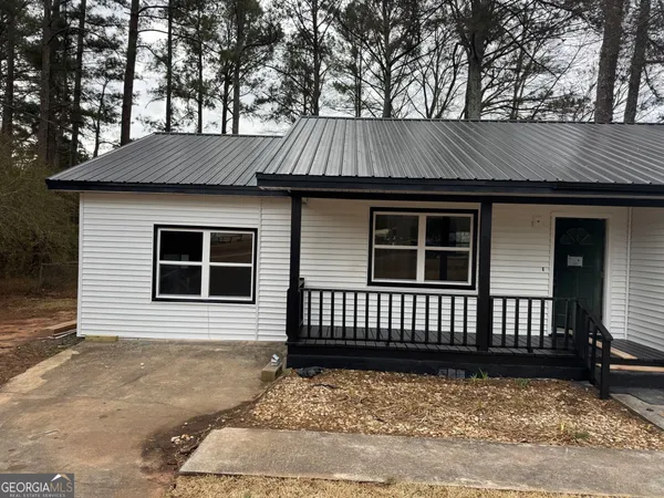 a front view of a house