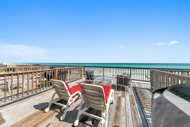 a view of balcony deck and patio