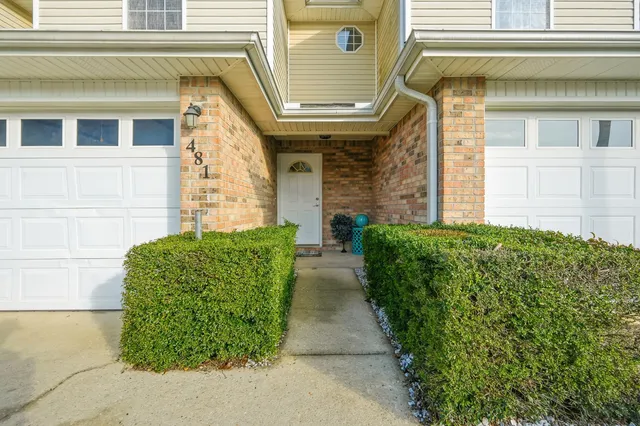 a front view of a house