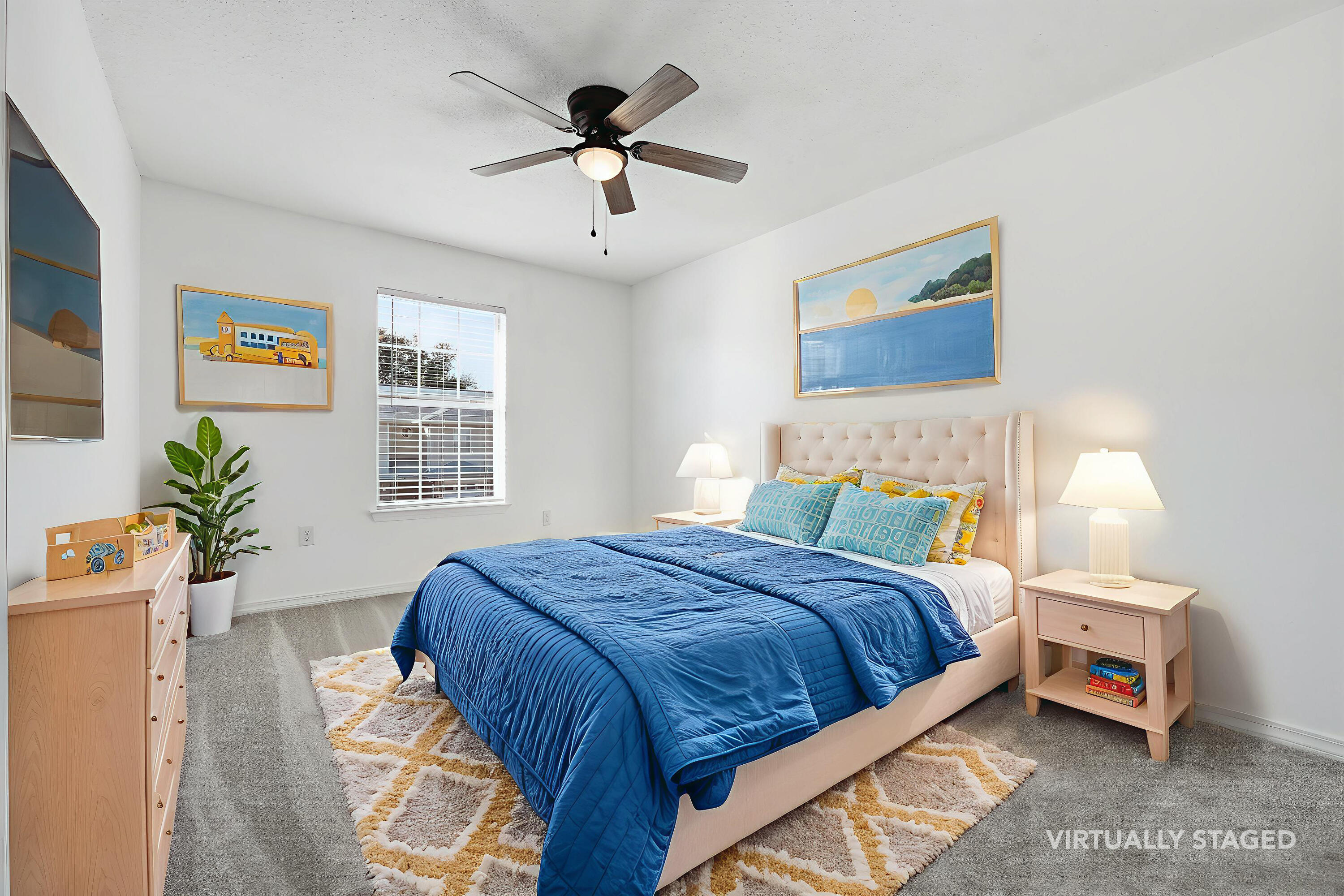 481 Keystone Road Mary Esther, FL 32569 - Photo 27 of 35 a bedroom with a bed and a chandelier