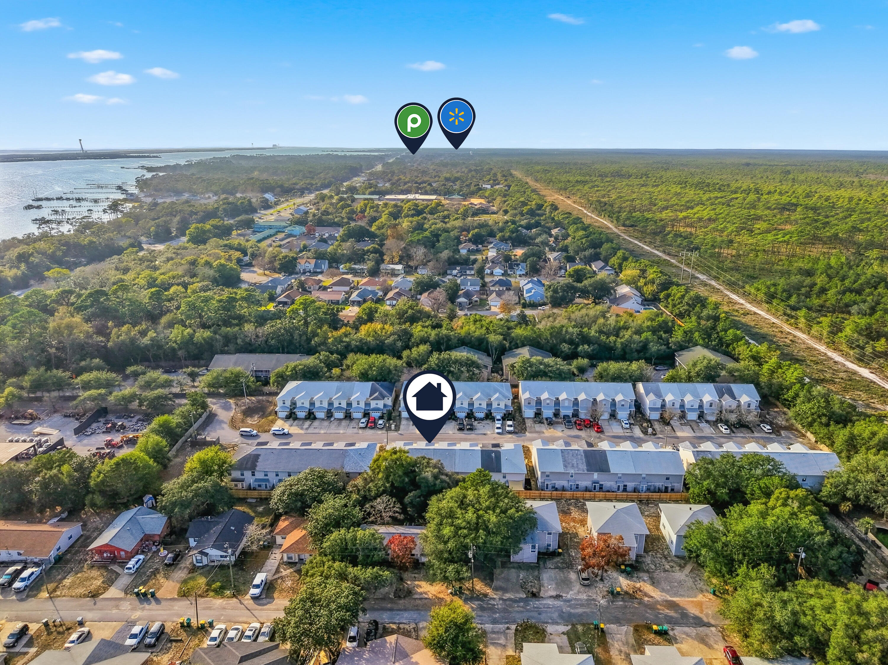 481 Keystone Road Mary Esther, FL 32569 - Photo 34 of 35 a view of a city with an ocean