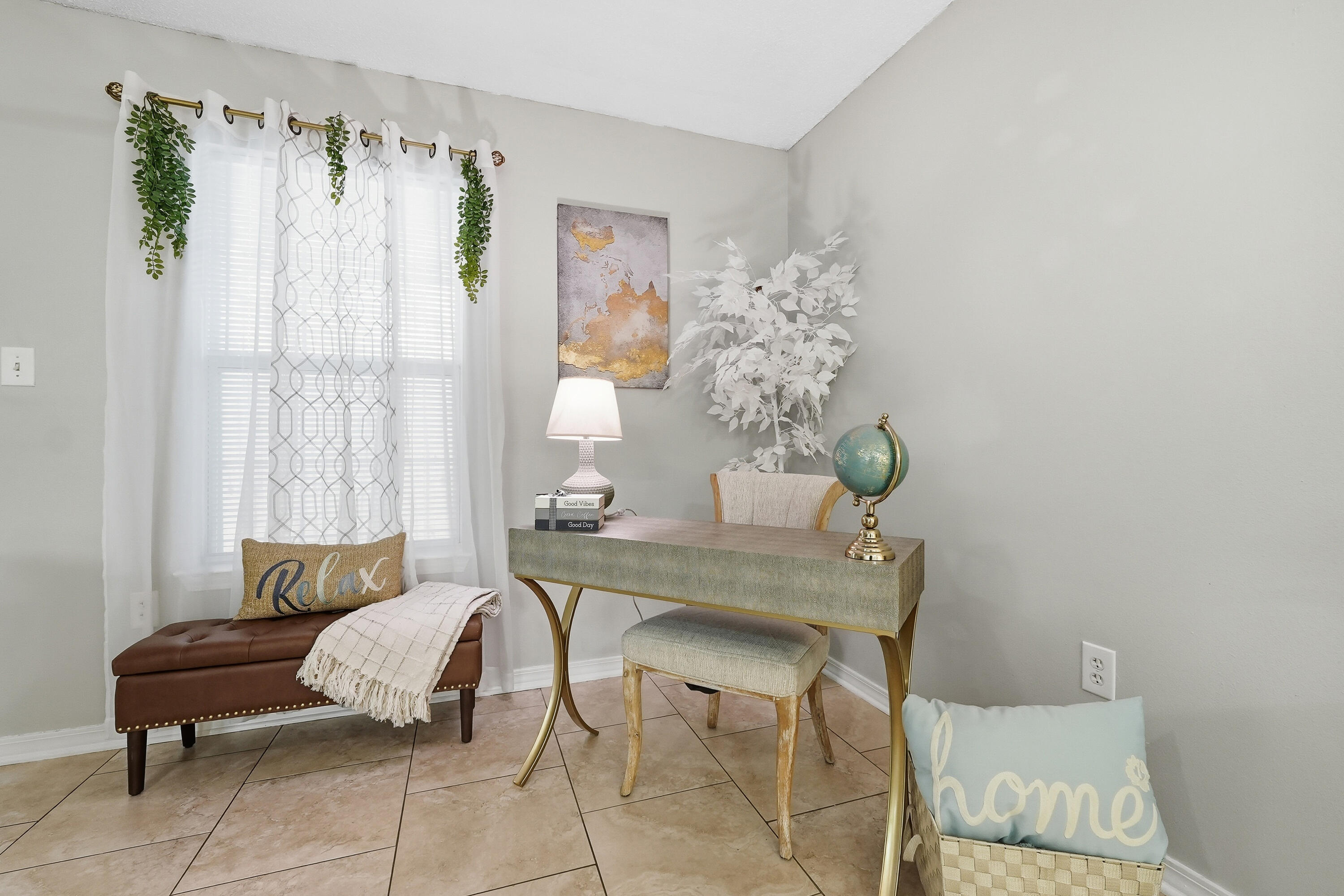 481 Keystone Road Mary Esther, FL 32569 - Photo 9 of 35 a living room with furniture and a chandelier