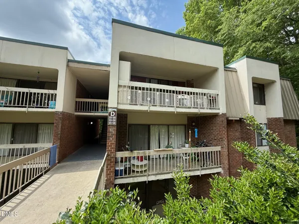 a view of a house with a balcony