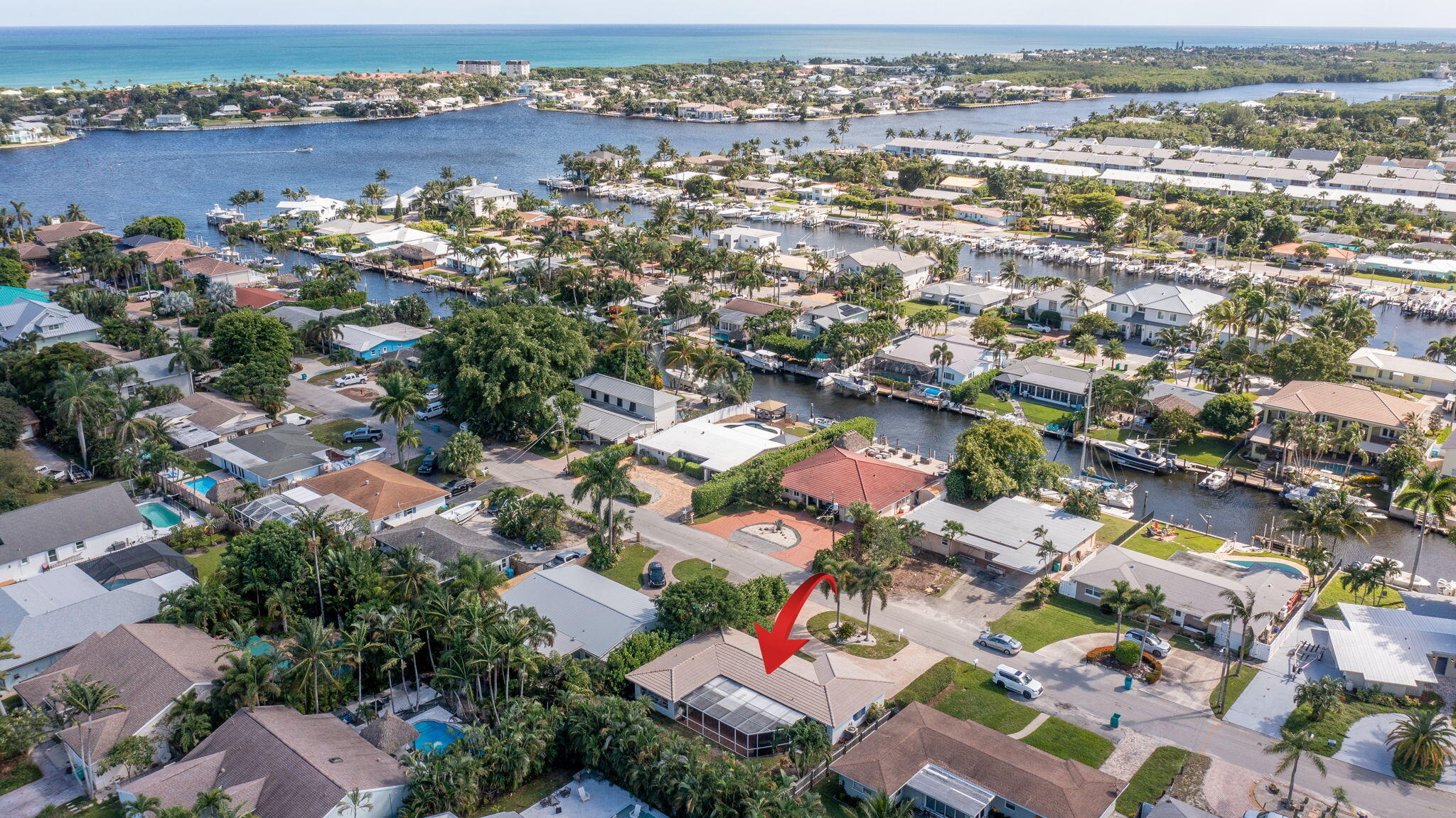651 Ocean Inlet Drive Boynton Beach, FL 33435 - Photo 38 of 44 an aerial view of a city with lots of residential buildings