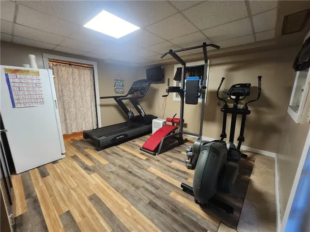 a view of gym equipment