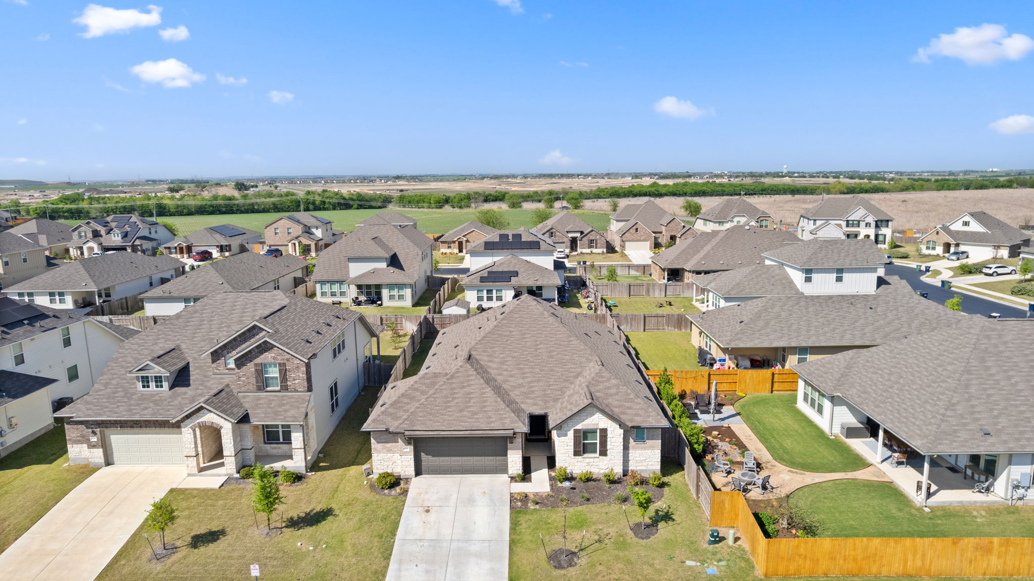 4009 Milano River Road Hutto, TX 78634 - Photo 35 of 39 Aerial view of residential area