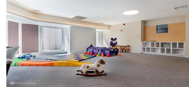 a view of a room with toys