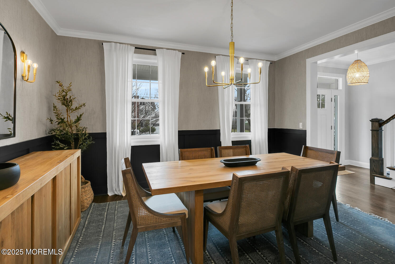 86 Washington Street Rumson, NJ 07760 - Photo 22 of 43 a view of a dining room with furniture and wooden floor