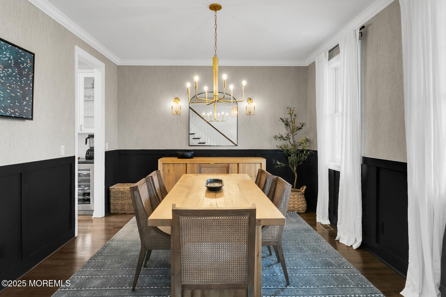 86 Washington Street Rumson, NJ 07760 - Photo 23 of 43 a view of a dining room with furniture and wooden floor