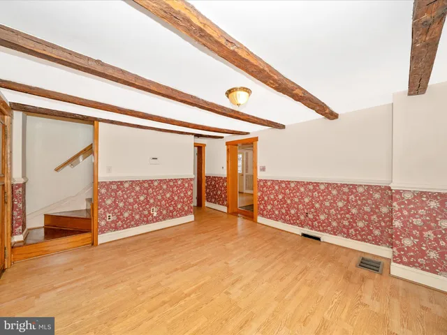 a view of an empty room