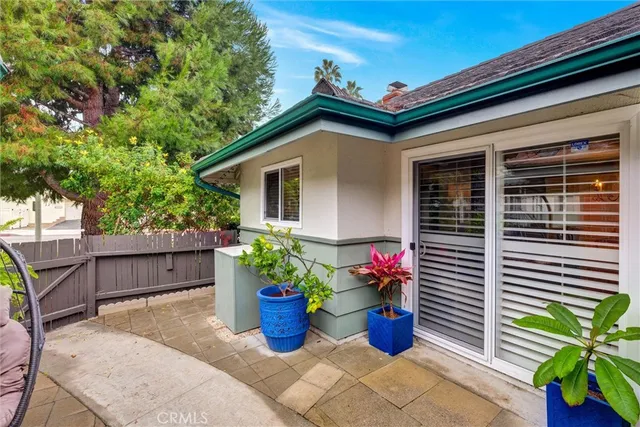 a house view with a seating space