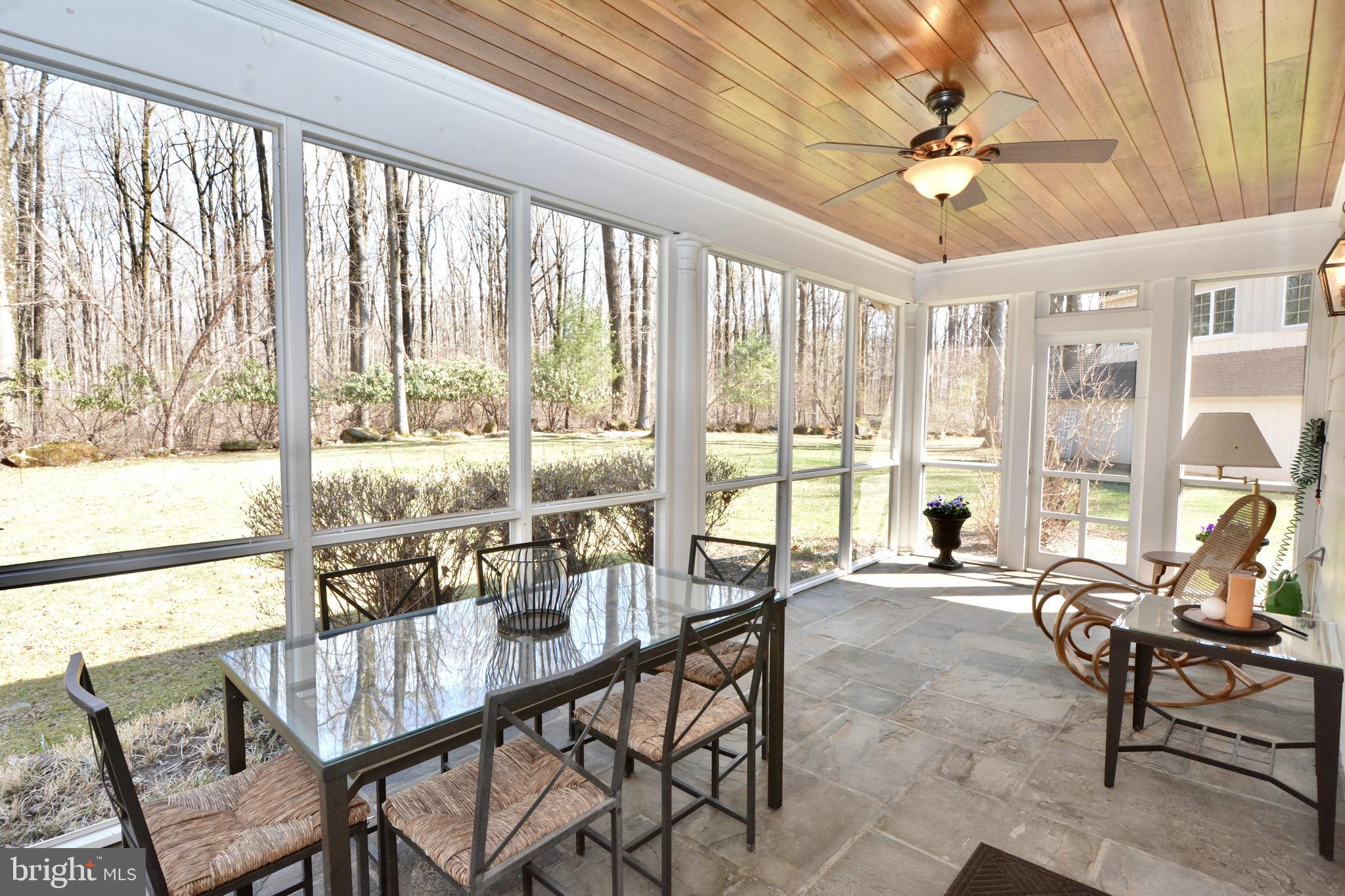 348 Mt Lucas Road Princeton, NJ 08540 - Photo 14 of 31 Side screened-in porch with two doors