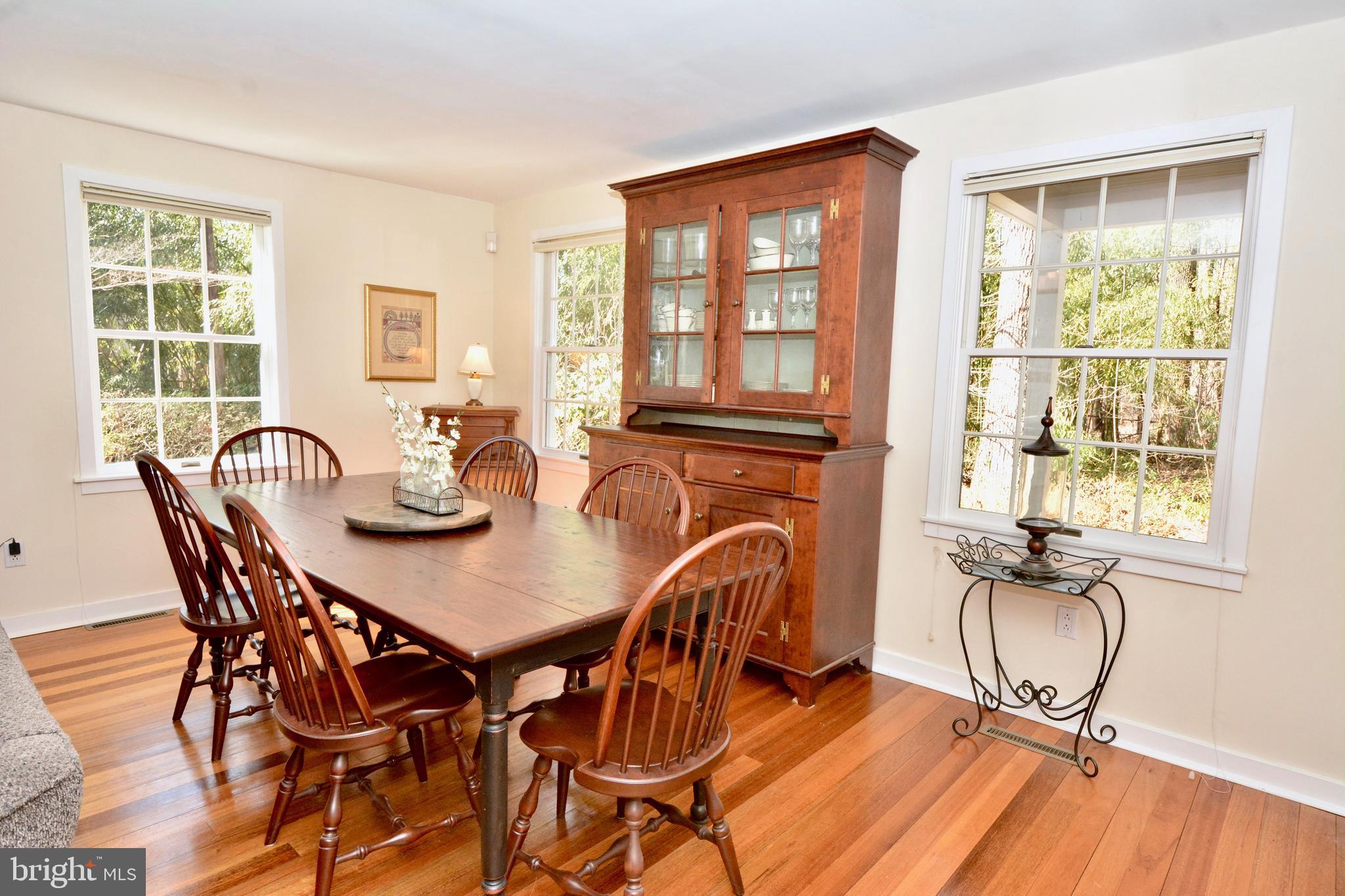348 Mt Lucas Road Princeton, NJ 08540 - Photo 10 of 31 Dining room with more windows and hardwood