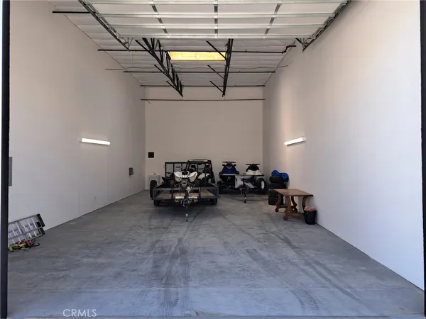 a view of a garage with stuff