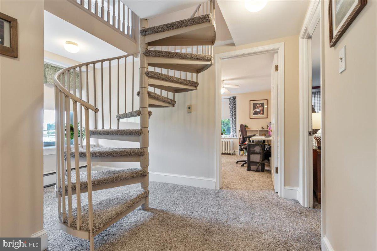 143 Middletown Road Media, PA 19063 - Photo 38 of 56 Spiral Staircase Leading to 3rd Level of Home