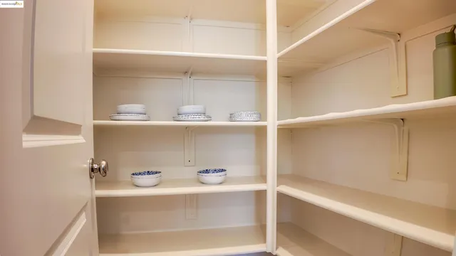 a view of white cabinets