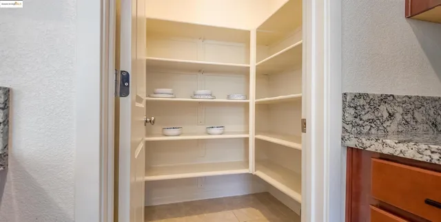 a view of a room with rack on the wall