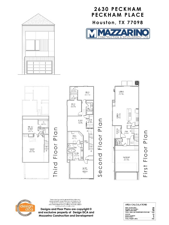 2630 Peckham Street Houston, TX 77098 - Photo 5 of 49 Please be aware that these plans are the property of the architect/builder designer that designed them not DUX Realty, Mazzarino Construction or 2628 PECKHAM LLC and are protected from reproduction and sharing under copyright law. These drawing are for general information only. Measurements, square footages and features are for illustrative marketing purposes. All information should be independently verified. Plans are subject to change without notification.