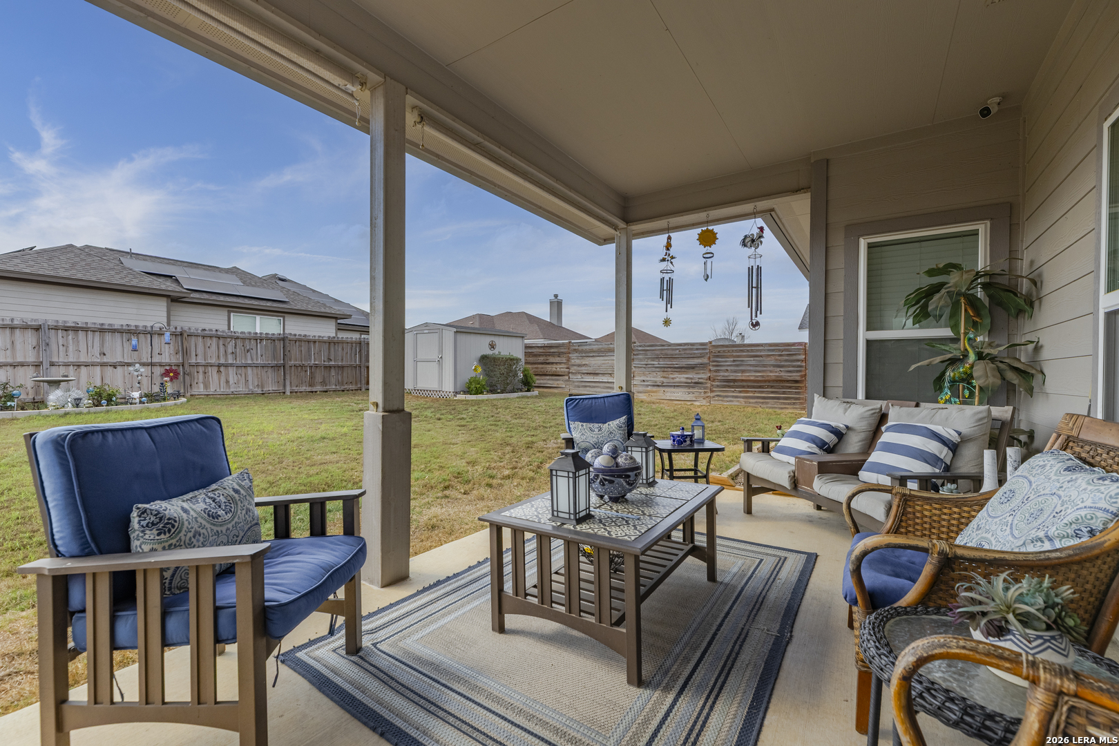 133 Grand View Floresville, TX 78114 - Photo 29 of 43 a balcony with furniture and wooden floor