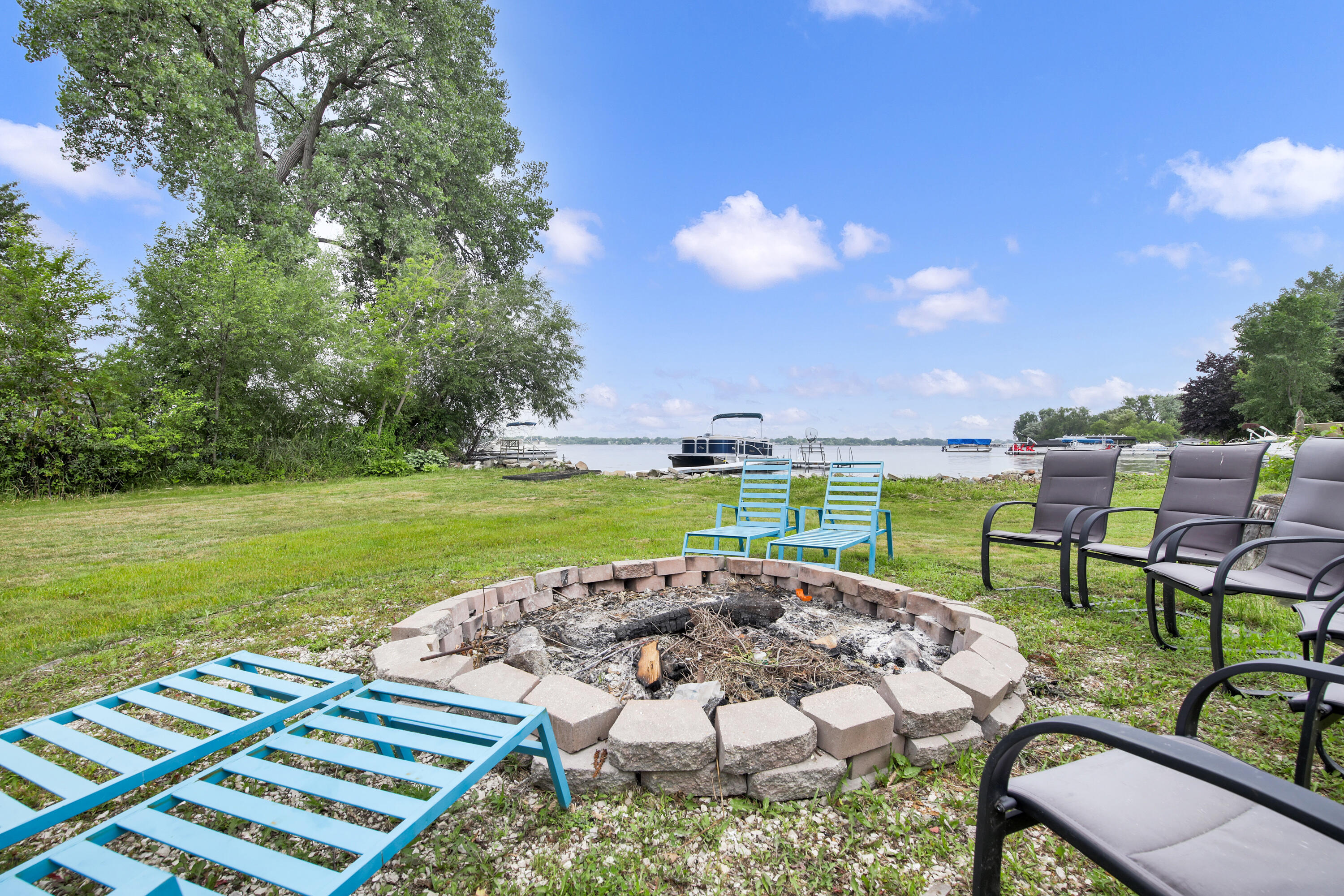 25324 South Wind Lake Road Norway, WI 53185 - Photo 29 of 31 Firepit/ Lake View